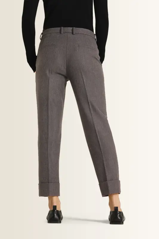 Cropped pantalon met omslag Krystal Cambio