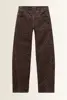 Denim broek met luipaardprint Cambio
