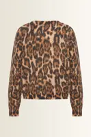 Alpacamix trui met luipaardprint