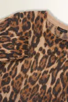 Alpacamix trui met luipaardprint