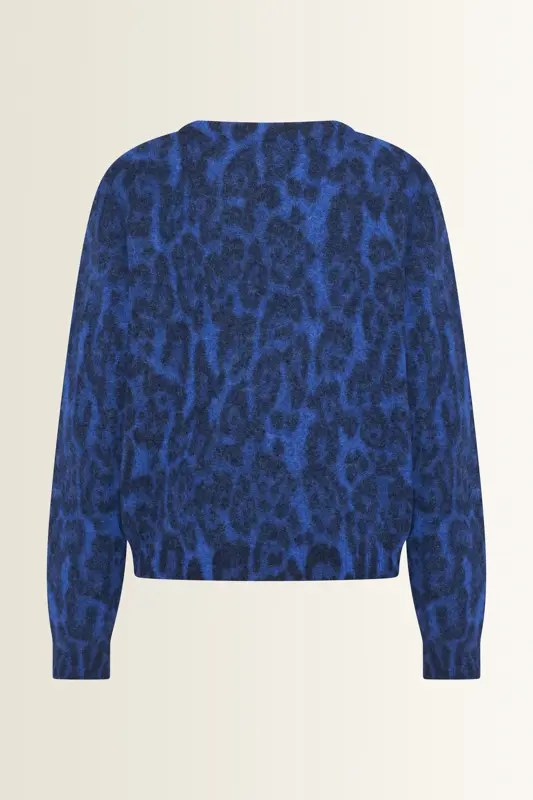 Alpacamix trui met luipaardprint