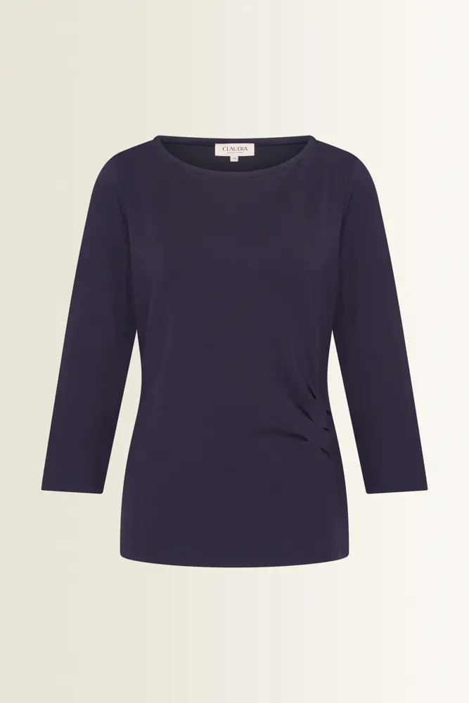 Jersey top plooidetail