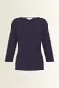 Jersey top plooidetail