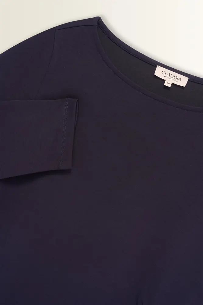 Jersey top plooidetail