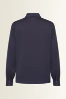 Satijnen blouse met verdekte knoopsluiting