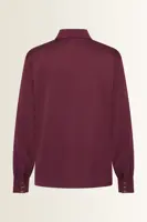 Satijnen blouse met verdekte knoopsluiting