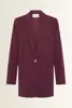 Lange blazer in viscosemix