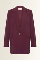 Lange blazer in viscosemix