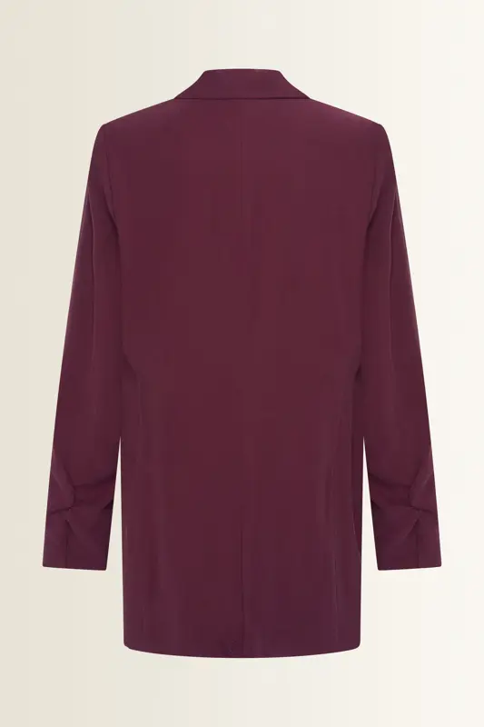 Lange blazer in viscosemix