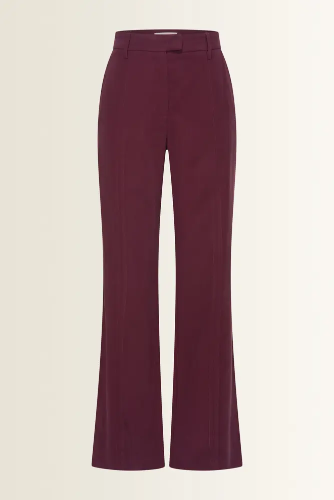 Lange pantalon met splitdetail