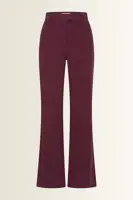 Lange pantalon met splitdetail