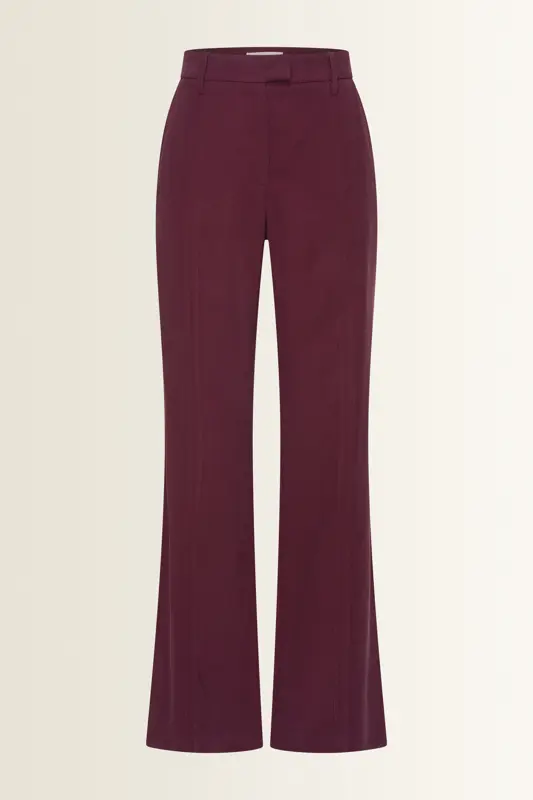 Lange pantalon met splitdetail