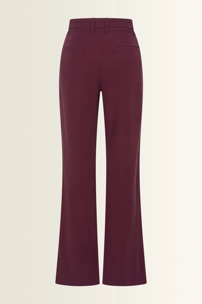 Lange pantalon met splitdetail