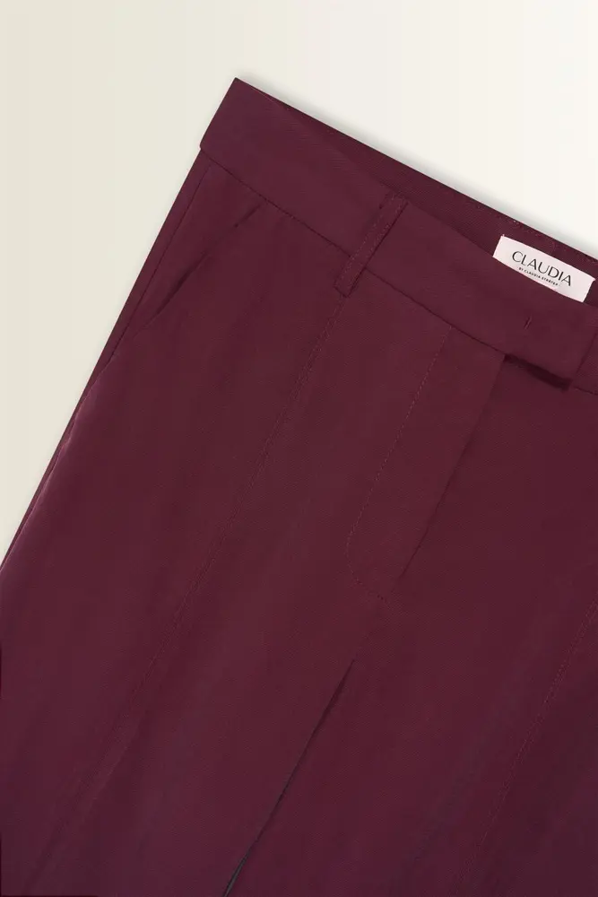 Lange pantalon met splitdetail