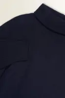 Wolblend jurk met colkraag
