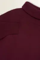 Wolblend jurk met colkraag