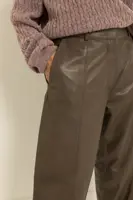 Leren barrel broek