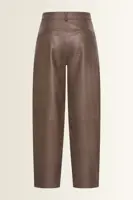 Leren barrel broek